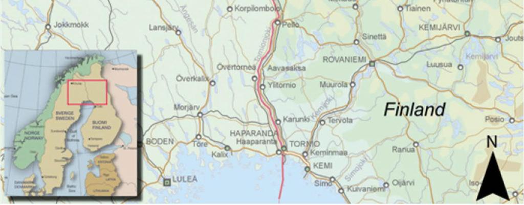 Rikastamo ja rikastushiekka-alueet sijoitetaan Hannukaisen kylästä ja rautamalmiesiintymästä noin 5 km etelään Niesajokivarteen entiselle Rautuvaaran kaivosalueelle (Kuva 4-1). Kuva 4-1.