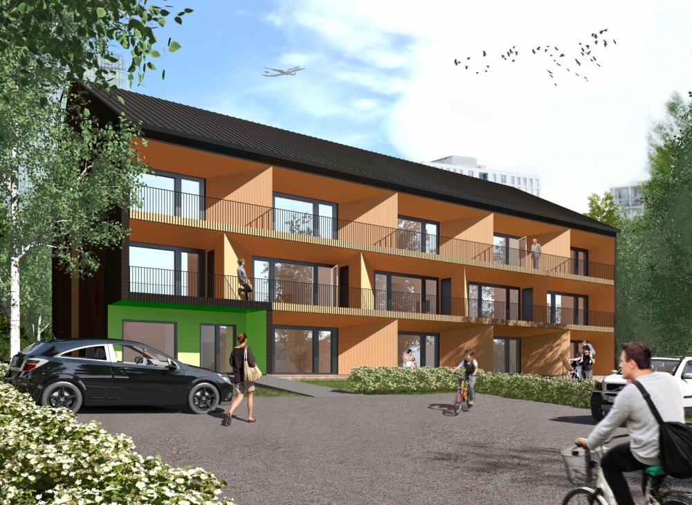 JÄRVENPÄÄN PUUSINFONIA Sijainti: Järvenpää, Loutti Alueen / tontin koko: 1 500 m² Kerrosalaneliömetrit: 1 158 k-m² Asuntojen lukumäärä: 27 asuntoa Ensisijainen rakennustyyppi: 3-kerroksinen