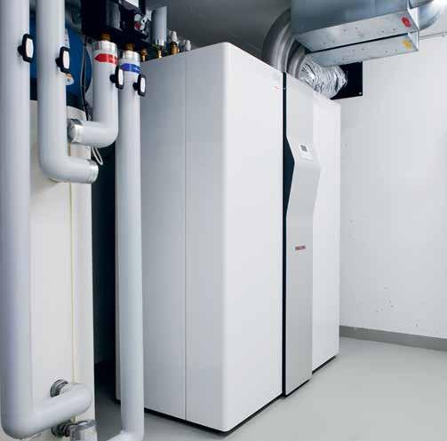 Technik 14 15 Vorteile LWZ 504 Kompaktgerät mit den Funktionen Lüften, Heizen, Warmwasserbereiten und Kühlen Automatische Lüftung mit Wärmerück gewinnung von bis zu 90 % Hocheffiziente integrierte