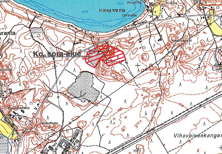 3 Suunnittelualueen pinta-ala on n. 12 ha, josta otto- eli kaivualuetta on n.