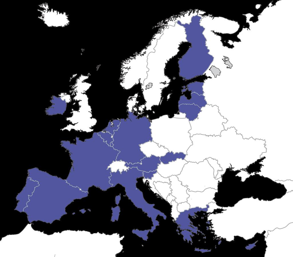 Euroalue ja eurojärjestelmä Euroalueen muodostavat ne 19 EU:n jäsenvaltiota,