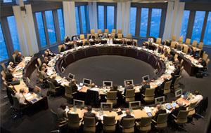 EKP:n neuvoston kokoukset Kokoontuu keskimäärin kahdesti kuukaudessa Frankfurtissa.