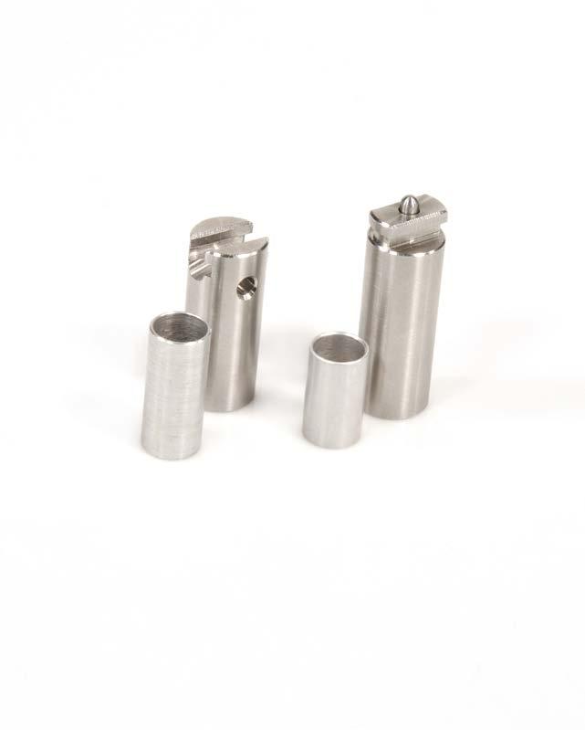 LIITTIMET & TARVIKKEET LIITTIMET 16mm & 20mm RA-16-001-008 RA-16-001-010 RA-16-002-008 RA-16-002-010 RA-16-001/20-002 Tuotteen kuvaus T-liitin, naaras, 8mm vaijerille T-liitin, naaras, 10mm