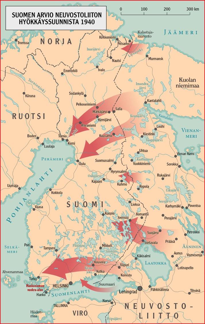 MOSKOVAN RAUHA 1940-41 - Maavoimien esikunnan esikuntapäällikön eversti Kustaa Tapolan muistio Alustava Pm puolustuksemme