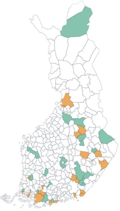 Arviointiasetelma Kokeilukunnat: Forssa, Harjavalta, Helsinki, Iisalmi, Kempele, Kirkkonummi, Kitee, Kotka, Leppävirta, Liperi, Miehikkälä, Mäntyharju, Oulu, Salo, Somero, Sonkajärvi, Taivassalo,