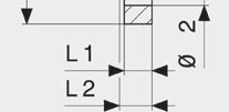 770914 2 50 2 29 79 17 20 165 18 125 4 L = leveys Ø = halkaisija k = pultin halkaisija n = reikien määrä 1) käyttöön: kiinnityssarja tuote 494 056 2) käyttöön: kiinnityssarja tuote 494 063