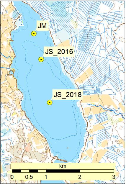 2000 µs/cm:stä 1000 µs/cm:iin kahden viimeisen mittaustaustapahtuman välillä.