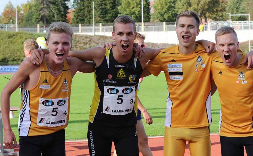 4x1500 m hopeajoukkue huutokuvassa: Wilho