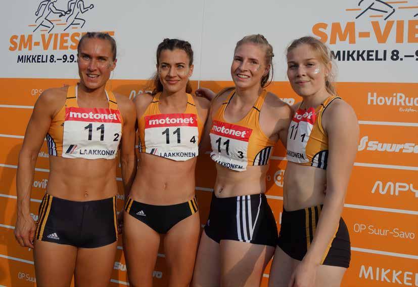 Naisten 4x400 metrin joukkue: Sanna