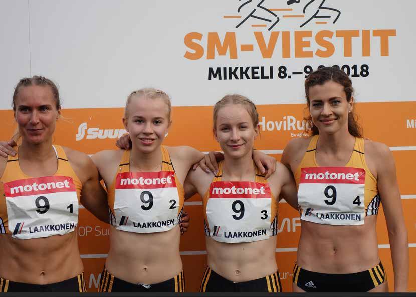 Naiset 4x800 m: Sanna Erkinheimo, Pinja