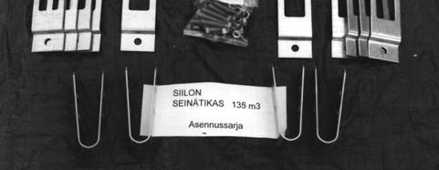 keskelle L-kiinnike, tikkaan ympärille käännettävä M10x20 4. keskelle L-kiinnike, kattoelementtiin kiinnnitettävä (pyöreä reikä kattoelementtiin) M10x20 Kuva 8. Kattotikkaiden asennussarja. 5.