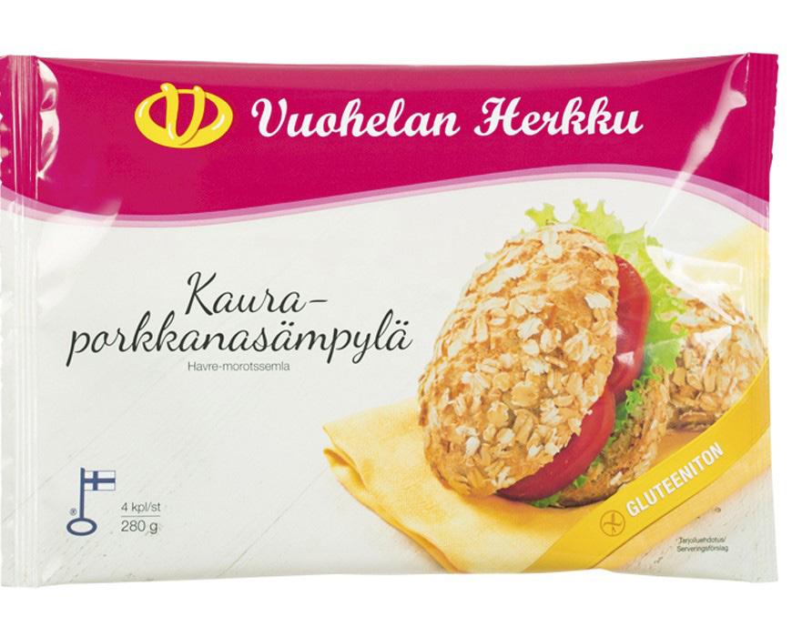 (E471), stabilointiaine (E450)], sokeri, psyllium, hiiva, jodioitu suola, happamuudensäätöaineet (kalsiumasetaatti, sitruunahappo). Energia...971 kj/232 kcal Rasva... 5,6 g josta tyydyttynyttä.