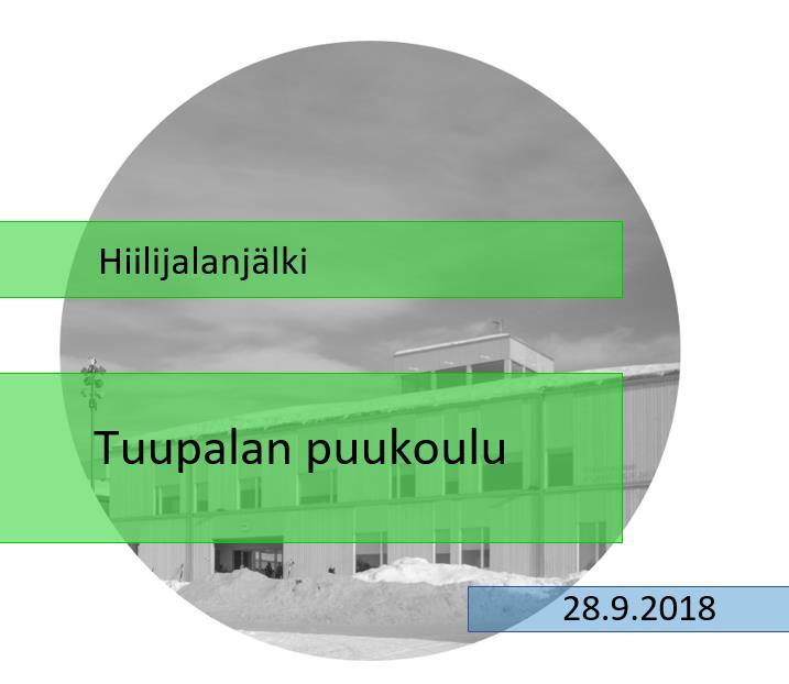 Kestävät hankinnat ja hankintapalvelut Tuupalan koulu Uusi hankintalaki antaa mahdollisuuden vaatia hankinnan kohteelle jotain tiettyä ympäristömerkkiä tai