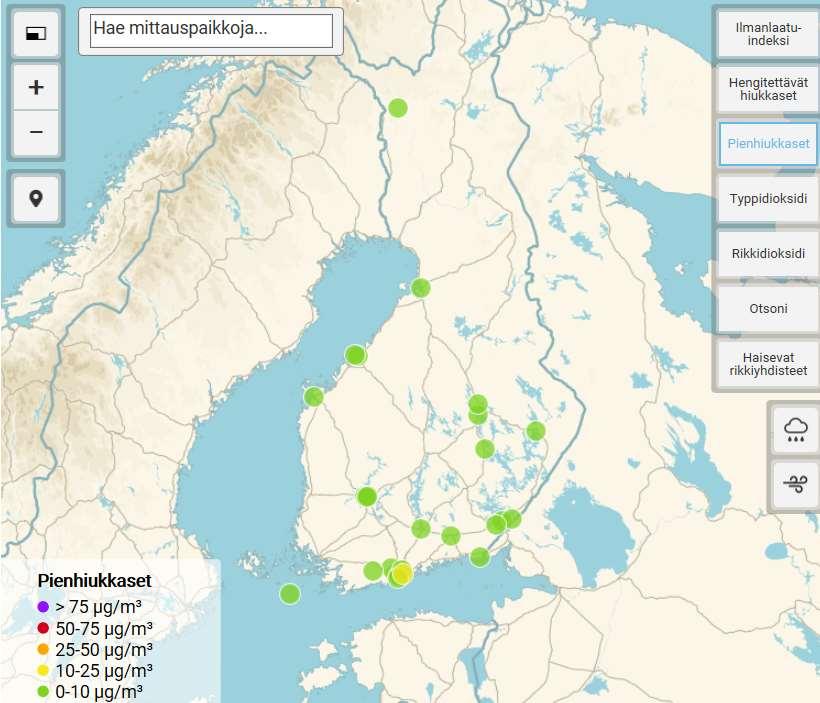 kehittyneissä maissa vakavia terveyshaittoja enemmän kuin kaikki muut ympäristötekijät yhteensä pitkäaikainen altistuminen pienhiukkasille aiheutti vuonna 2010 arviolta 380 000