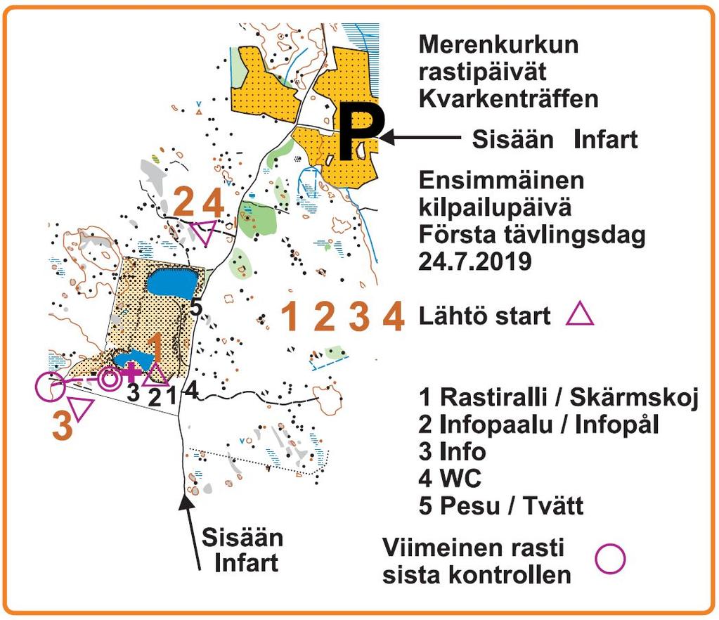 KILPAILUKESKUS: Kilpailukeskus Ojaniemi-Hyyriän louhoksen maastossa