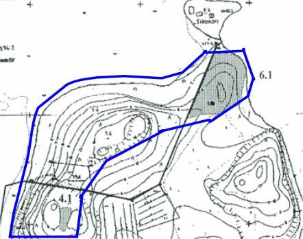 Liite 7 2 Ote vuonna 2004 tehdyn luontoselvityksen luontokartasta. Alue 6.1.