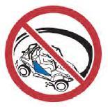 TURVALLISUUS Kuljettajan turvallisuus Temppuilu Keuliminen, hypyt, kahdella pyörällä ajo ja muut vastaava temput lisäävät riskiä menettää ajoneuvon hallinta. Älä temppuile. Vältä näyttämisen tarvetta.