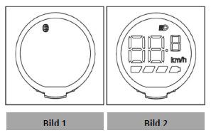 2. Käynnistyksen jälkeen Bluetooth-symboli vilkkuu jatkuvasti, kuten kuvassa 1 on esitetty.