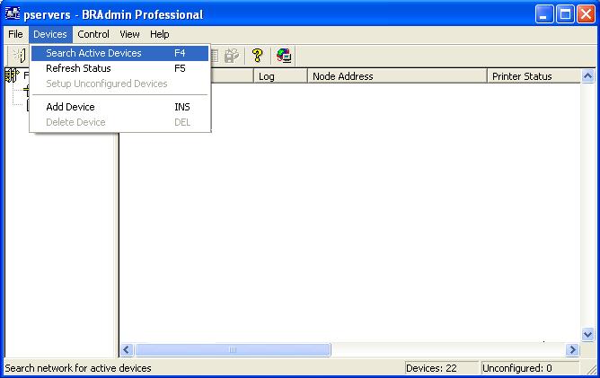 IP-osoitteen, aliverkkopeitteen ja yhdyskäytävän asettaminen BRAdmin Professional - apuohjelman