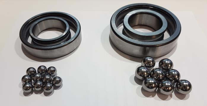 30 Clearance of the bearing is measured with Tesa Modul measurement device with an inductive sensor and ball diameter is measured with Mahr Precimar PLM 600-E measurement device.