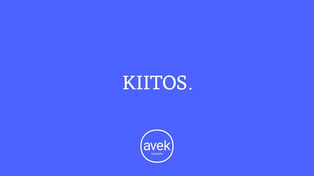 KIITOS.