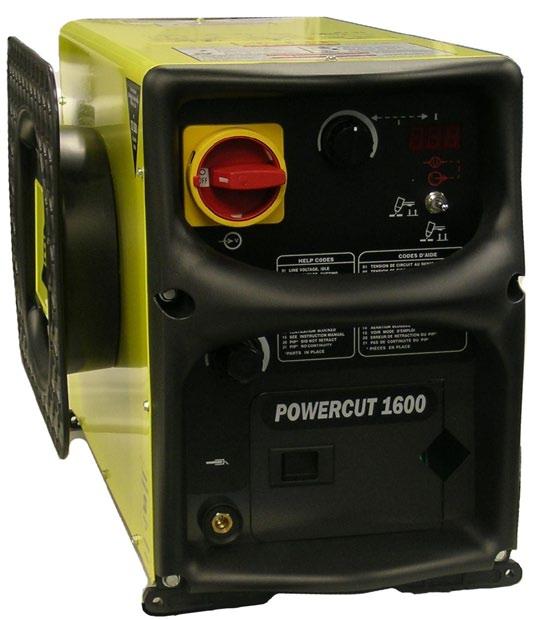 Avage Powercut-1300/1600 esipaneeli lõikuri juhtme luuk.