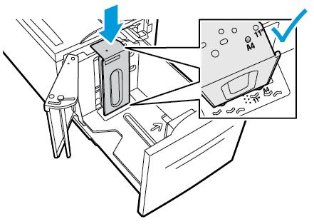 Paperit ja muu tulostusmateriaali Alustan 6 säätäminen Alusta 6 on tarkoitettu vain yhtä paperikokoa varten. Alusta 6 voidaan säätää tarvittavaa paperikokoa varten.