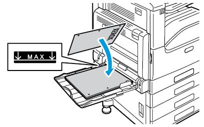 Paperit ja muu tulostusmateriaali 5. Aseta paperi alustalle.