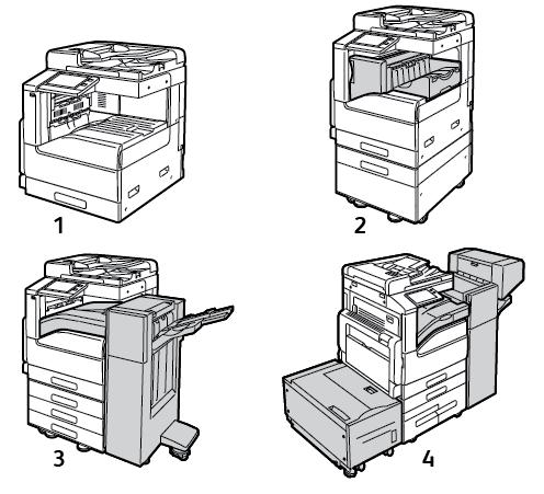 Tekniset tiedot Tulostimen kokoonpanot ja lisävarusteet Saatavilla olevat kokoonpanot Tämä tulostin on verkkotulostin, jossa on kopiointi, automaattinen kaksipuolistulostus, skannaus, faksi ja USB-
