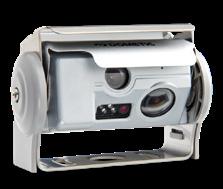 Vinkkejä ja lisää varusteluohjeita Dometic Waeco - tuplalinssillä ja suljinkannella varustettu peruutuskamera takaseinässä Kompakti väri-tuplakamera, jossa on CMOS-kuvatunnistin, huolehtii ajon