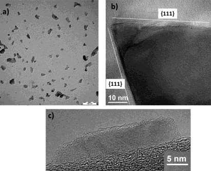 4 Figure 2, TEM images of diamond nanoparticles obtained by ball milling of micron sized HPHT particles.