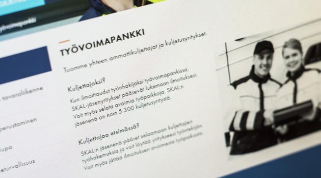 Kuljetusalan työvoimapankki osoitteessa www.skal.