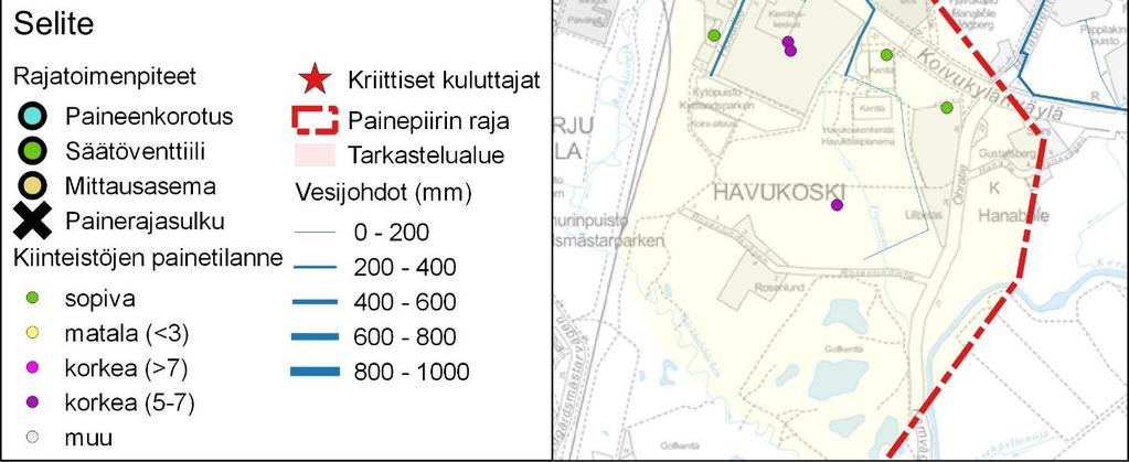 Verkostopaineen aleneminen Asolassa vähentää alueen verkoston