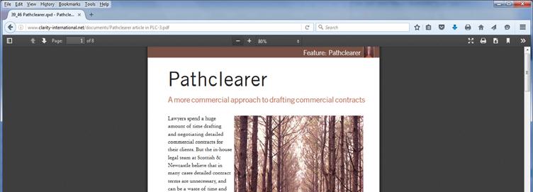 Pathclearer: A more commercial approach to drafting commercial contracts.