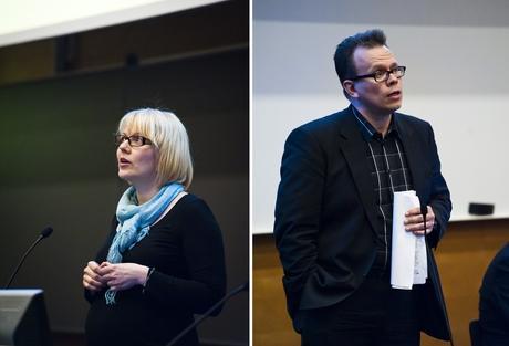 Esityksistä johtui ajatus siihen, millaisia vaihtoehtoisia tulevaisuuksia kirjastolla voi olla. Näin kehitystä tarkasteli myös Jyväskylän yliopiston kirjaston johtaja Kimmo Tuominen.