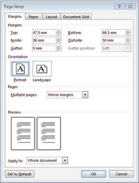 Document Grid (Asiakirjaruudukko)