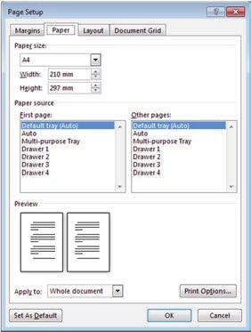 (Document Grid -välilehti on