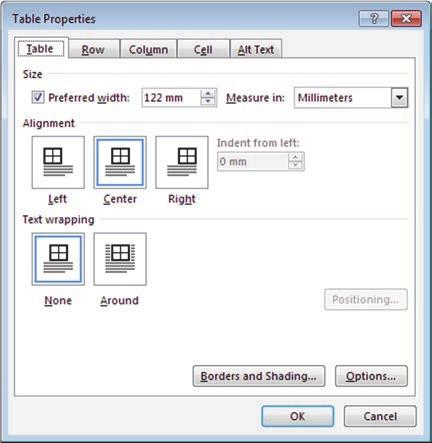 Kuvio 14. Taulukon asetukset. Taulukko 5. Lopullinen taulukko. Variable X Y Z P X1 X2 Y1 Y2 Z1 Z2 A 1 000 (55 66) 1 000 (55 66) 123 (55 66) 1 0.001 A1 500 (77 88) 500 (77 88) 458 (77 88) 2 0.