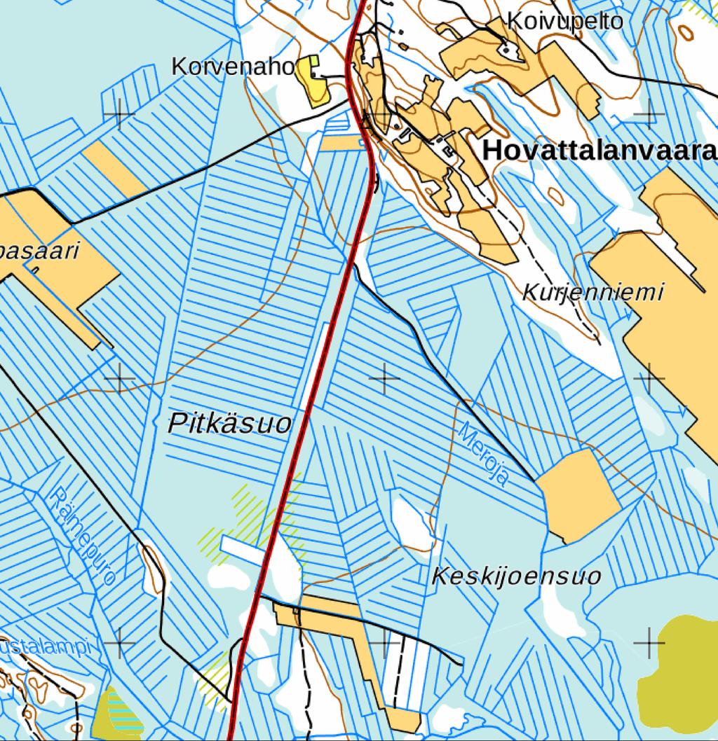 Kartta malminetsintälupahakemusalueesta (mittakaava ohjeellinen) Liite 1 14640200090018