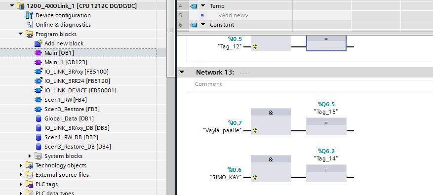 Tähän operaatioon tarvitset TIA Portal Step 7 -työkalun Voit rakentaa Network View tilassa verkon, johon