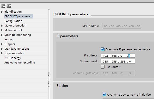 (PN) (tai Profibus-osoite