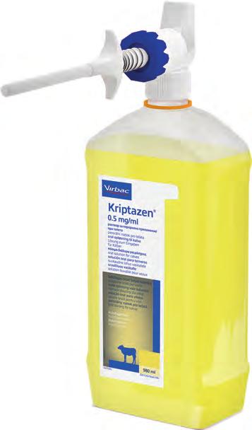 ilmoitus Ajankohtaista Orion Pharmalta C. parvum %-osuus positiivisista näytteistä 50 40 30 20 10 0 Vasikoiden ripulien aiheuttajana C.