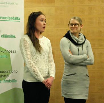 MARJATTA VEHKAOJA Liitto järjesti illan ensimmäistä kertaa praktiikkaan lähteville kandeille.