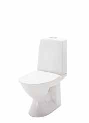 tyylikäs piiloviemäri-wc, jonka jalassa on kiinnitysreiät ruuvi- tai liimakiinnitykselle.