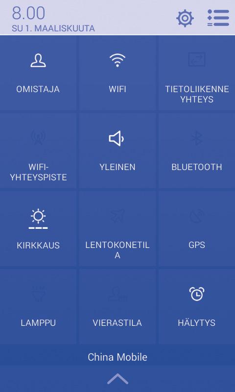 Kosketa jotakin ilmoitusta ja poista se liu'uttamalla sitä sivusuuntaisesti.