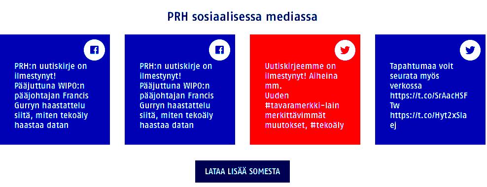 Uudistettu versio samasta kohdasta Otsikko kertoo, mitä sisältöä sen alapuolella on Linkkiteksti