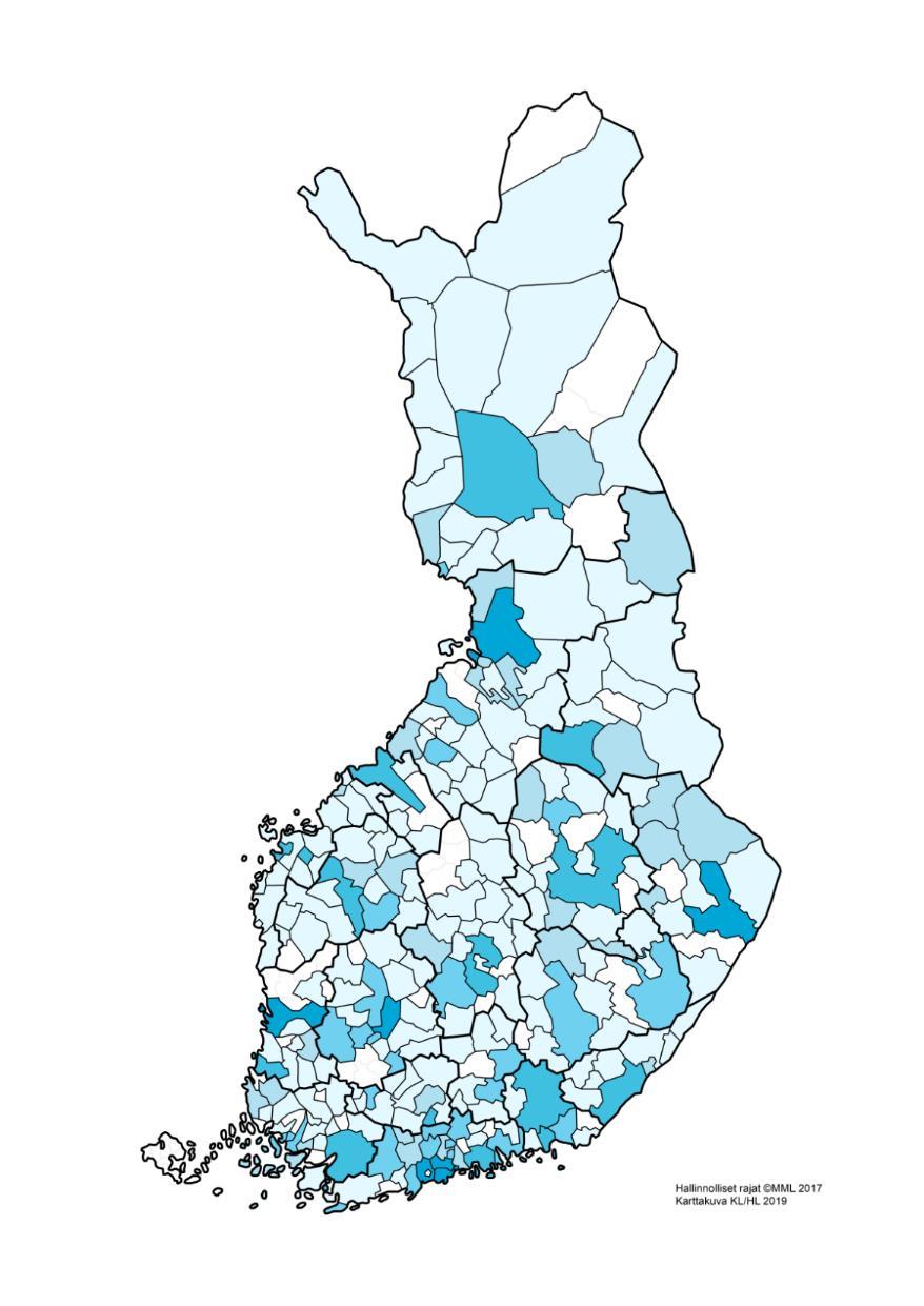 Kunnilla on omia tai leasing-autoja joka