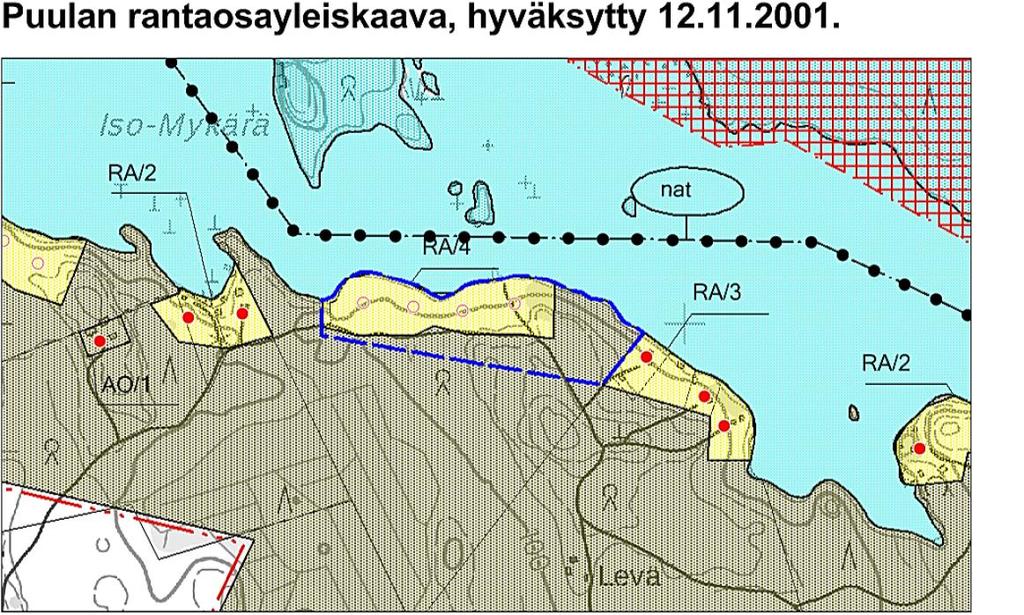 Kunnanhallitus 23.9.2019 102 PUULAN RANTAOSAYLEISKAAVAN MUUTOS KOSKIEN PÖYRYN KYLÄN TILAA 2:17 AHOLA Tekn.ltk 13.2.2019 5 Suunnittelukohteena on tilan 97-418-2-17 ranta-alue.