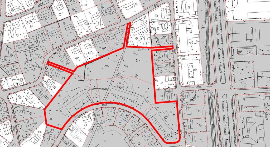 Sivu 6/9 UTGÅNGSPUNKTERNA FÖR PLANERINGEN SUUNNITTELUN LÄHTÖKOHDAT SUUNNITTELUALUEEN MAANOMISTUS Suunnittelualueen maapohja, joka käsittää kolme rivitalotonttia ja puistoaluetta, on kokonaisuudessaan