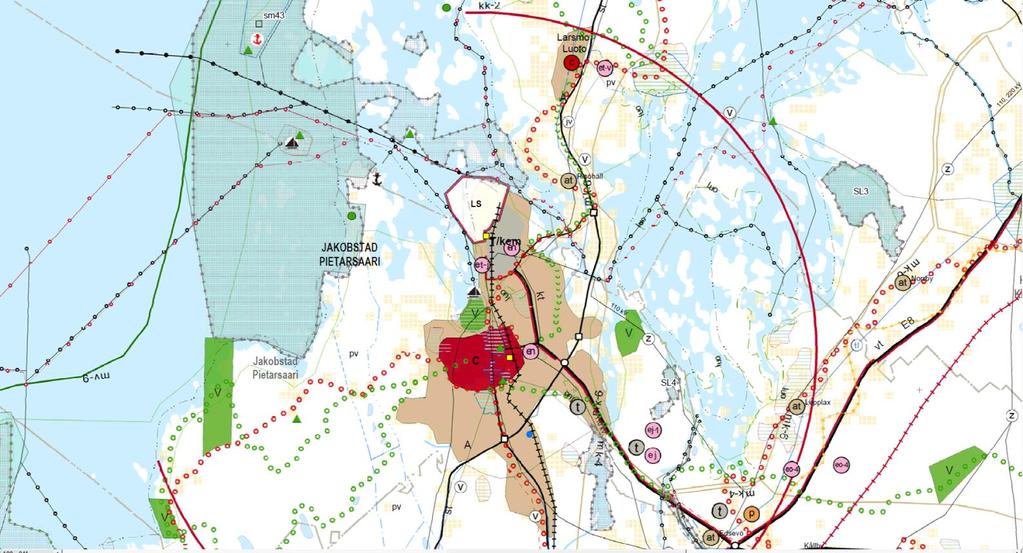 Sivu 7/9 LANDSKAPSPLAN MAAKUNTAKAAVA Maankäyttö- ja rakennuslaki 32 : Maakuntakaava on ohjeena laadittaessa ja muutettaessa yleiskaavaa ja asemakaavaa sekä ryhdyttäessä muutoin toimenpiteisiin